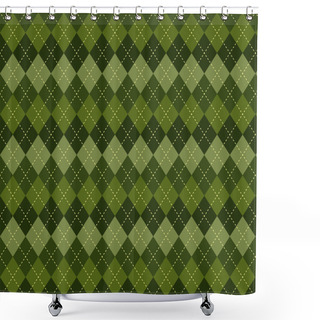 Personality  Seamless Argyle Pattern. Shower Curtains