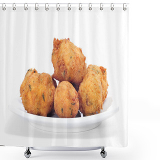Personality  Cod Fritters Shower Curtains