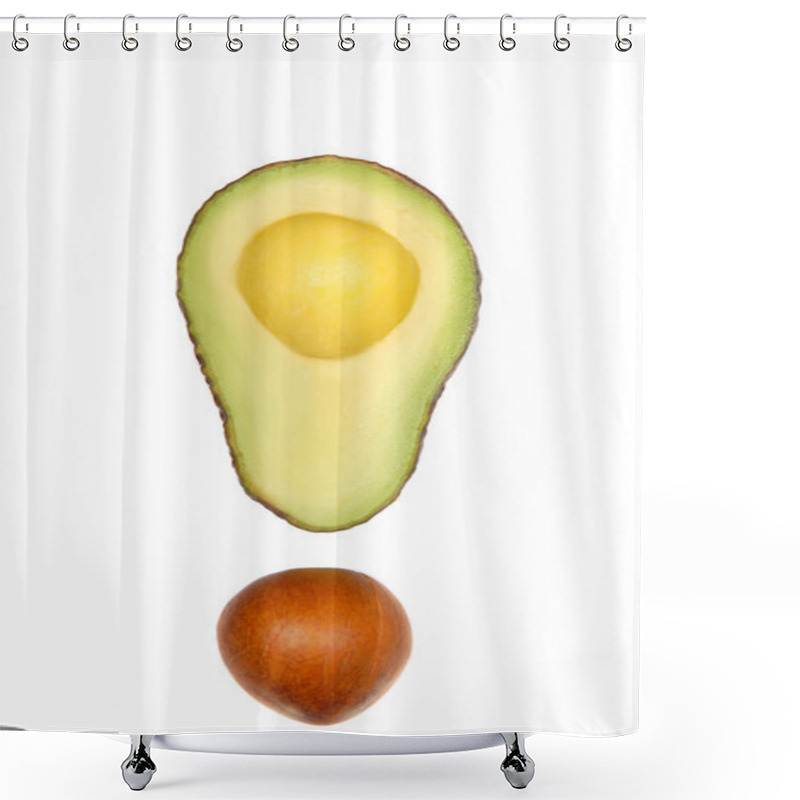Personality  Cut Avocado Shower Curtains
