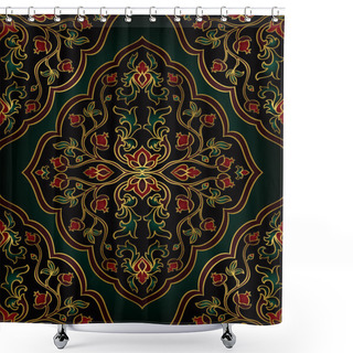 Personality  Rich Template For Oriental Carpet.  Shower Curtains