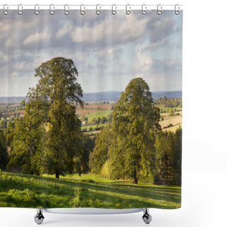 Personality  Rural England At Sunset Shower Curtains