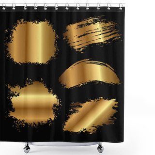 Personality  Gold Stain Shower Curtains
