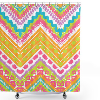 Personality  Tribal Ethnic Seamless Pattern Shower Curtains