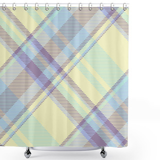Personality  Textile Design Of Textured Plaid. Checkered Fabric Pattern Tartan For Shirt, Dress, Suit, Wrapping Paper Print, Invitation And Gift Card. Shower Curtains