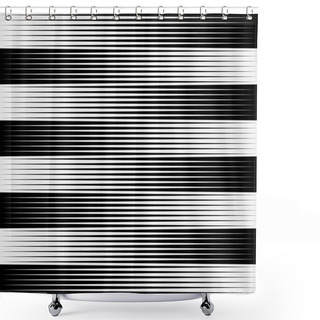 Personality  Black And White Abstract Pattern Shower Curtains