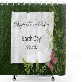 Personality  Earth Day, April 22, Concept Image Shower Curtains