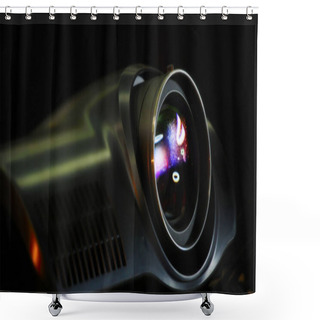 Personality  Modern Video Projector Shower Curtains