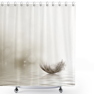 Personality  Condolence Or Sympathy Design With A Feather Shower Curtains