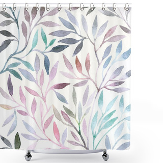 Personality  Watercolor Floral Pattern. Shower Curtains