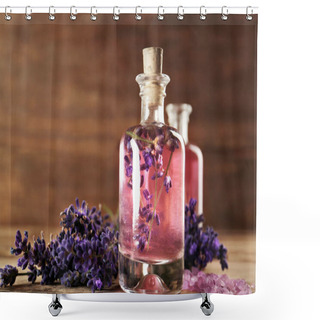 Personality  Bottle With Aroma Oil Shower Curtains
