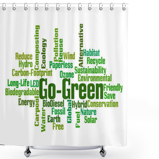 Personality  Go Green Shower Curtains