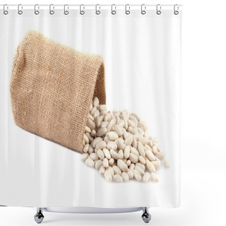 Personality  White Beans Sack Shower Curtains