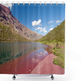 Personality  Red Rocks Of The Rose Basin Shower Curtains