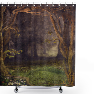Personality  In Forest Shower Curtains