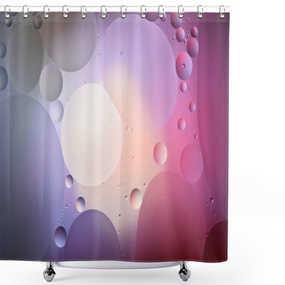 Personality  Creative Purple And Pink Color Texture From Mixed Water And Oil Bubbles Shower Curtains