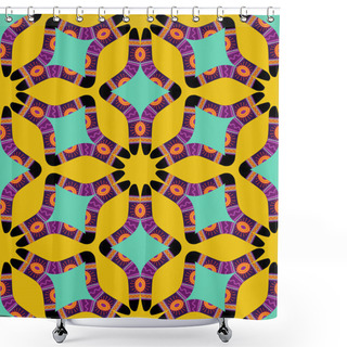 Personality  Ethnic Australian Boomerang Pattern Shower Curtains