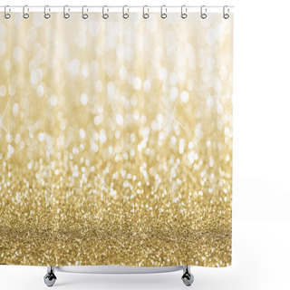 Personality  Gold Glitter Background Shower Curtains