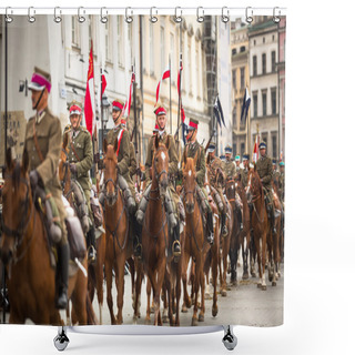 Personality  Polish Cavalry In Krakow Shower Curtains