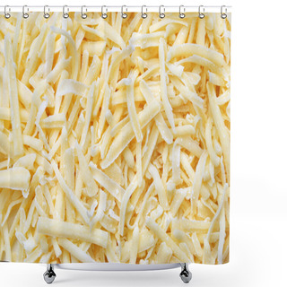 Personality  Grated Cheese For A Background Shower Curtains