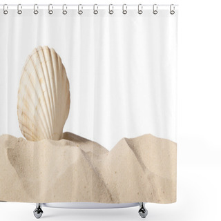 Personality  Shell On Beach Shower Curtains