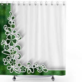 Personality  Corner Lace Ornament Shower Curtains