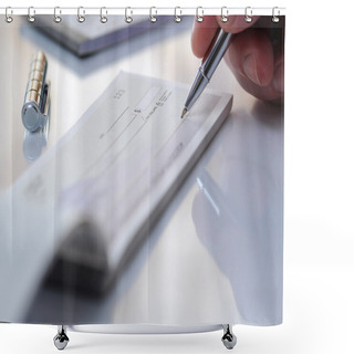Personality  Prepare Writing A Check Shower Curtains