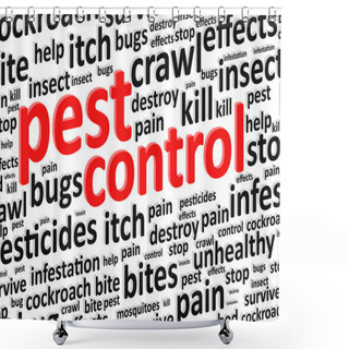Personality  Pest Control For Bugs And Rodents Shower Curtains