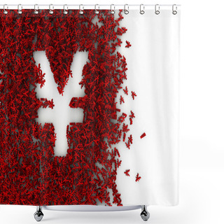 Personality  Void Alphabet 3D Shower Curtains