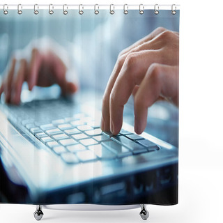 Personality  Keyboard Shower Curtains