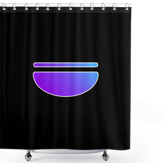 Personality  Balance Blue Gradient Vector Icon Shower Curtains
