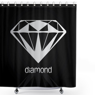 Personality  Diamond 4 Shower Curtains