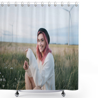 Personality  Happy Shower Curtains