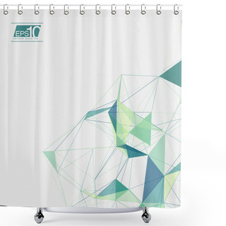 Personality  Abstract Shapes Background  Shower Curtains