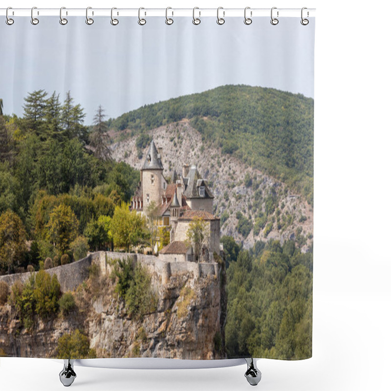 Personality  Castle Of Belcastel In Lacave. Lot, Midi-Pyrenees, France  Shower Curtains