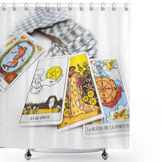 Personality  Tarot Cards Shower Curtains