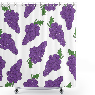 Personality  Grapes Pattern Shower Curtains