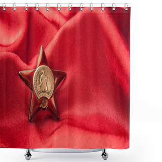 Personality  Red Star Shower Curtains