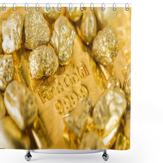 Personality  Fine Gold Shower Curtains