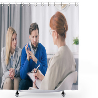 Personality  Place Where You Can Calmly Look At Your Own Marriage Shower Curtains