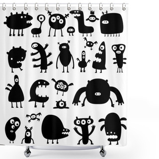 Personality  Monsters Shower Curtains