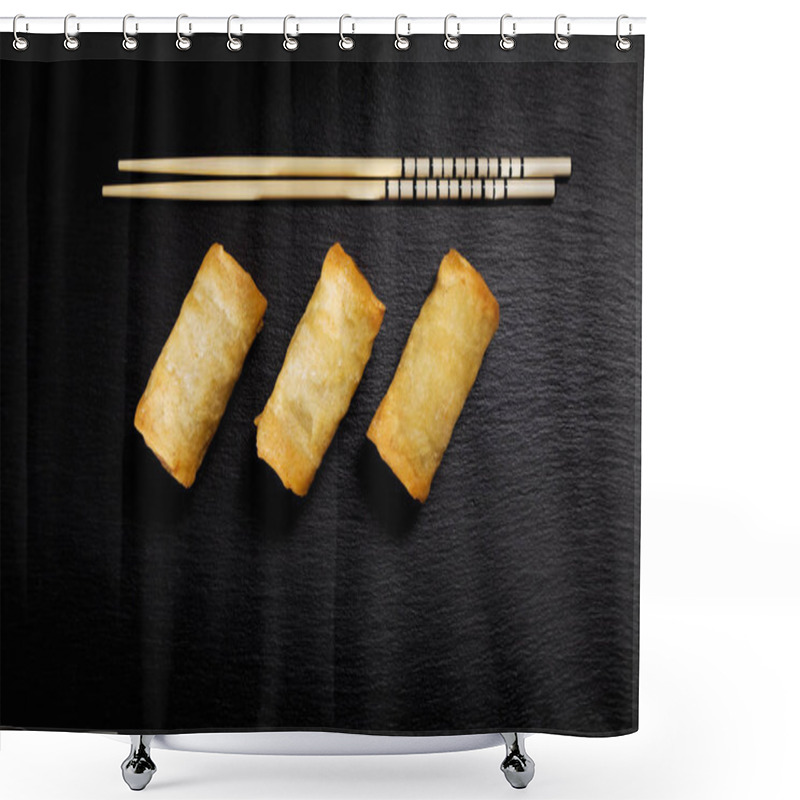 Personality  Baked Spring Rolls.  Shower Curtains