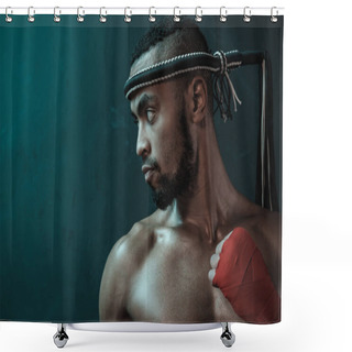 Personality  Muay Thai Athlete Shower Curtains