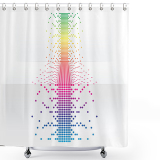 Personality  Pixels Vector Illustration Shower Curtains