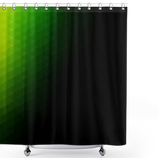 Personality  Green Grid Mosaic Background, Creative Design Templates Shower Curtains