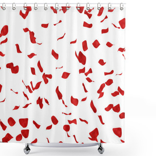 Personality  Repeatable Rose Petals Shower Curtains