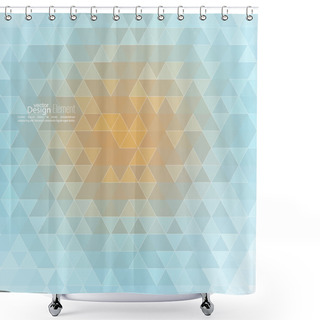 Personality  Creative Abstract Triangle Pattern. Polygonal  Background. Hipst Shower Curtains