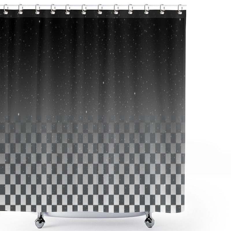 Personality  Star Sky On A Transparent Background Shower Curtains