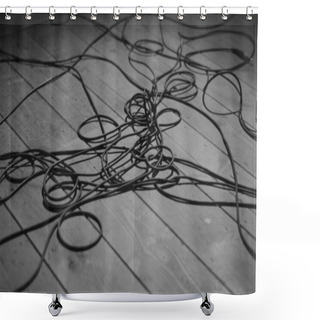 Personality  Cables Shower Curtains