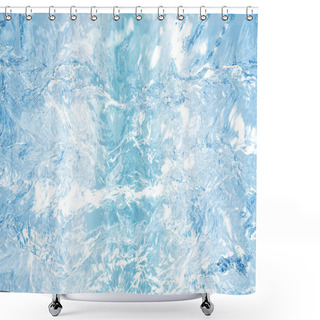 Personality  Ice Background Shower Curtains