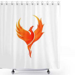 Personality  Phoenix Vector Template Shower Curtains